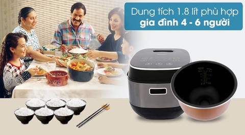 Nồi cơm cao tần Sharp 1.8 lít KS-IH191V-BK