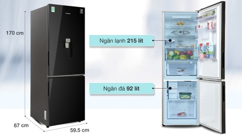 Tủ Lạnh Samsung Inverter 307 Lít RB30N4190BU/SV