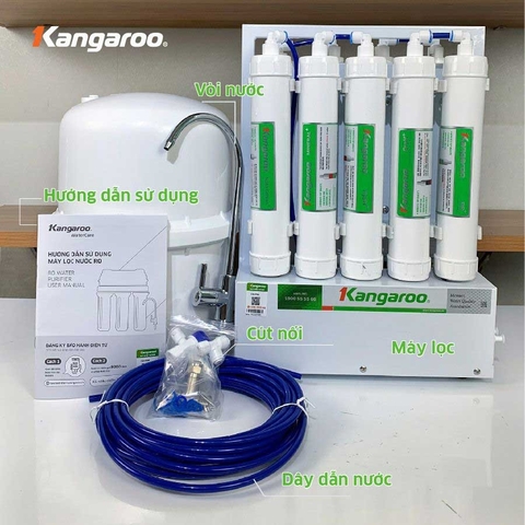 Máy lọc nước Kangaroo 9 lõi để gầm KGHP66