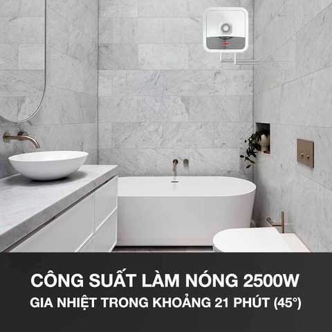 Binh nóng lạnh Ariston 15 lít vuông AN2 15 R 2.5 FE