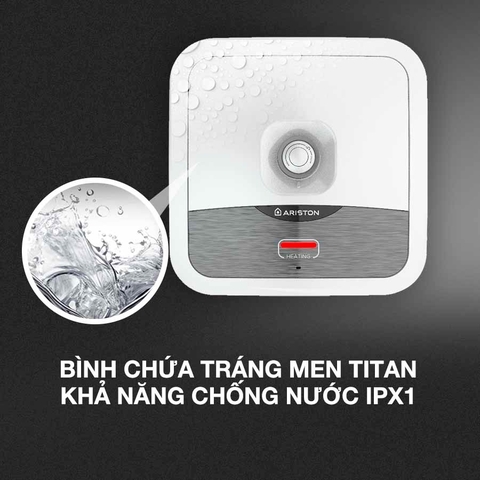 Binh nóng lạnh Ariston 15 lít vuông AN2 15 R 2.5 FE