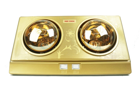 Đèn sưởi nhà tắm H&E Cook 2 bóng HE02D