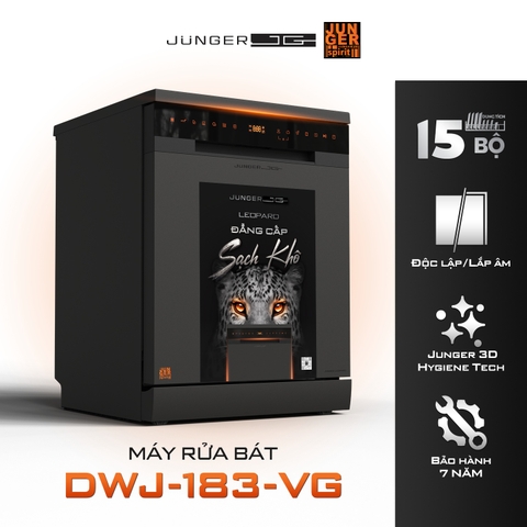 Máy rửa bát Junger 15 bộ LEOPARD DWJ-183-VG