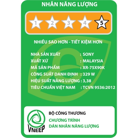 Smart Tivi Sony 75 inch 4K XR-75X90K