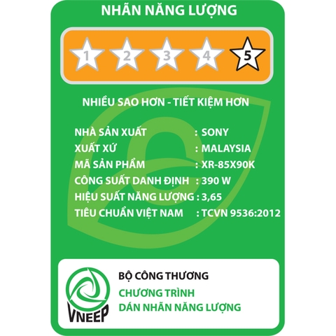 Google Tivi Sony 4K 85 inch XR-85X90K