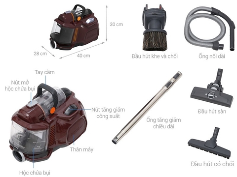 Máy hút bụi dạng hộp Electrolux ZSP4303AF