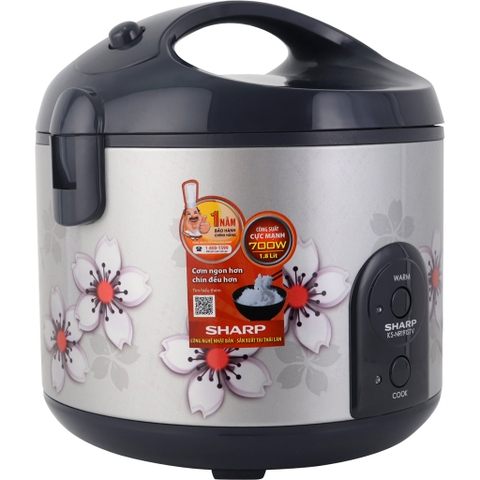 Nồi cơm nắp gài Sharp 1.8 lít KS-NR191STV-SS - Thái Lan