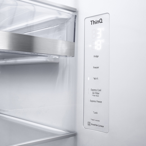 Tủ lạnh LG Inverter 655 lít Side By Side InstaView Door-in-Door GR-Q257MC