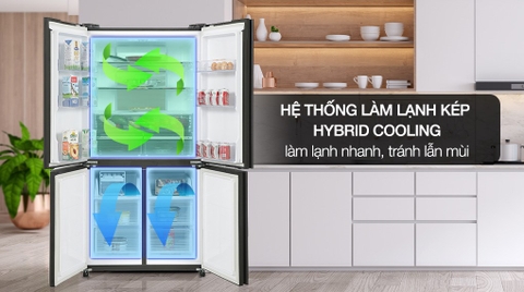 Tủ lạnh Sharp Inverter 639 lít Multi Door SJ-FXP640VG-BK