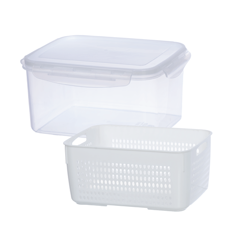 Bộ 2 Hộp thực phẩm chữ nhật 2 lớp 6580/6582 Nhựa Việt Nhật Shop