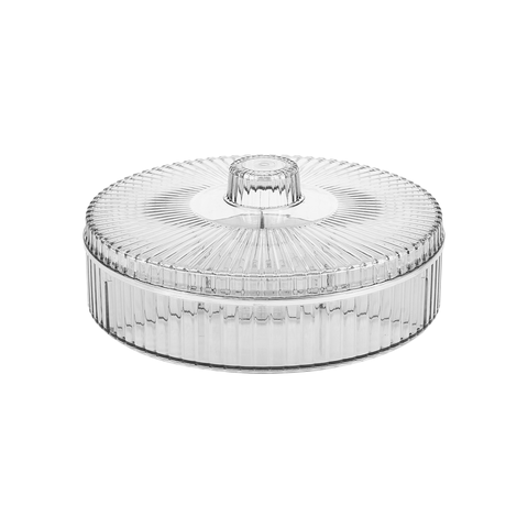 [TẾT] Khay mứt tròn 4 ngăn cổ truyền Hokori 5635-1 Nhựa Việt Nhật Shop