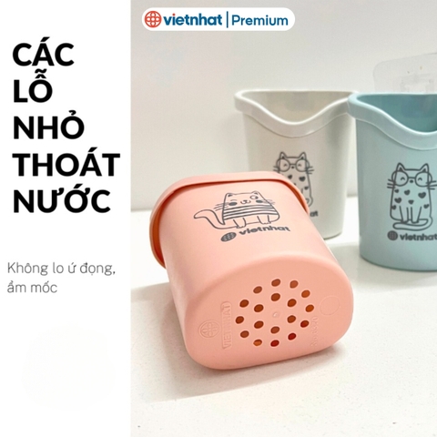 Cốc dán tường tiện ích, cốc để bàn chải, kem đánh răng dán tường 6370 Nhựa Việt Nhật Shop