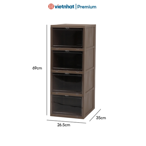 Hộp đựng giày, tủ đựng giày lắp ráp 3869 Nhựa Việt Nhật Shop