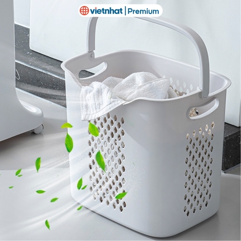 Giỏ đựng đồ đa năng có quai xách, giỏ caro 3372/3373 Nhựa Việt Nhật Shop