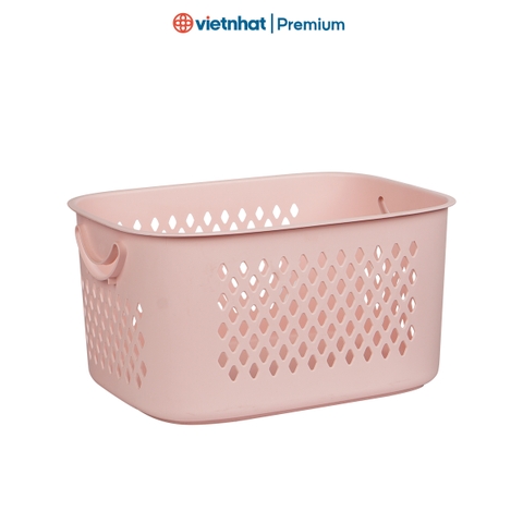 Giỏ đựng đồ đa năng có quai xách, giỏ caro 3372/3373 Nhựa Việt Nhật Shop