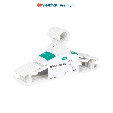 Móc treo quần áo, mắc áo trung Hokori M2819 Nhựa Việt Nhật Premium