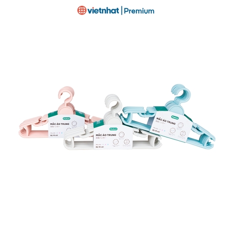 Móc treo quần áo, mắc áo trung Hokori M2819 Nhựa Việt Nhật Premium