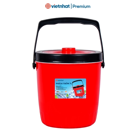 Thùng đựng đá, phích đá 7L giữ nhiệt siêu bền Việt Nhật P3907 Nhựa Việt Nhật Shop