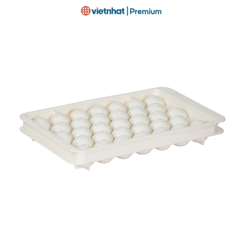 Khay làm đá viên tròn, vỉ đá tròn 15 viên có nắp đậy V6978 Nhựa Việt Nhật Shop.