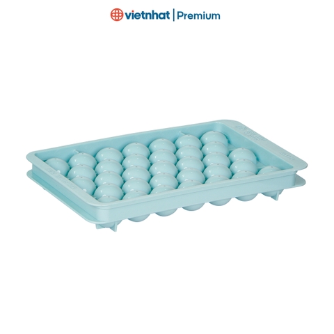 Khay làm đá viên tròn, vỉ đá tròn 15 viên có nắp đậy V6978 Nhựa Việt Nhật Shop.