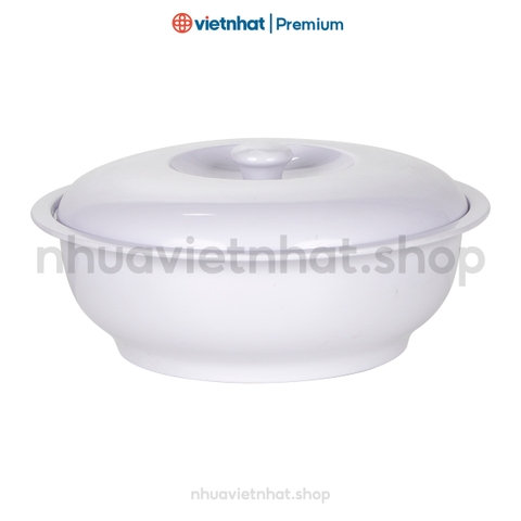 Âu phíp đựng cơm, canh có nắp, âu cơm giữ nhiệt, âu trong 6435-2 Nhựa Việt Nhật Shop