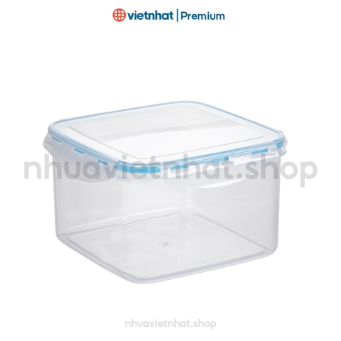 Bộ hộp lạnh vuông 3, bộ hộp thực phẩm có nắp cài, bộ hộp thực phẩm B6537 Nhựa Việt Nhật Shop