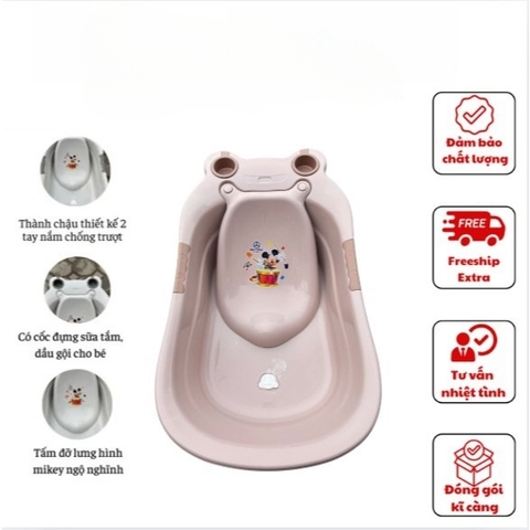 Chậu Micky Gia Long Nhựa Việt Nhật cho bé sơ sinh 9029 Nhựa Việt Nhật Premium
