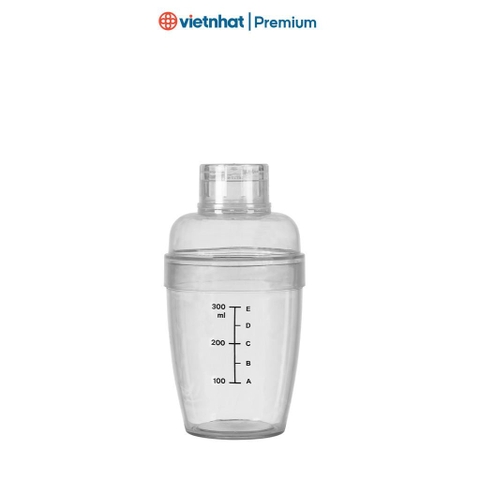 Bình lắc Shaker pha chế nhựa chia vạch đen Việt Nhật BPC 0101/0102/0103 Nhựa Việt Nhật Premium