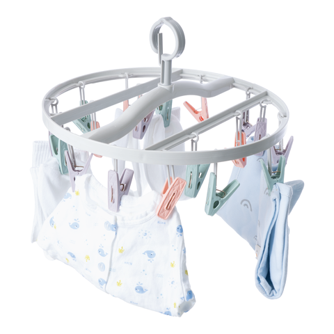 Kẹp, Mắc dù tròn đa sắc 18 kẹp quần áo nhựa 2798 , mắc áo siêu chắc Nhựa Việt Nhật shop