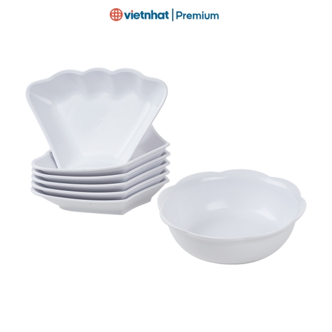 Bộ bát đĩa hoa mặt trời 7 món B6836 Nhựa Việt Nhật Shop