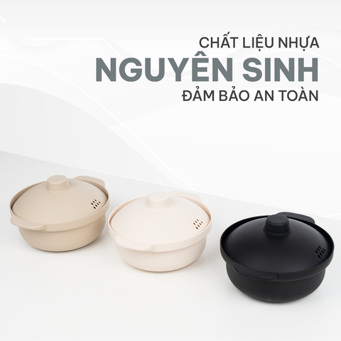 Âu đựng cơm canh có nắp tiện dụng Nhựa Việt Nhật A6419 Nhựa Việt Nhật Premium