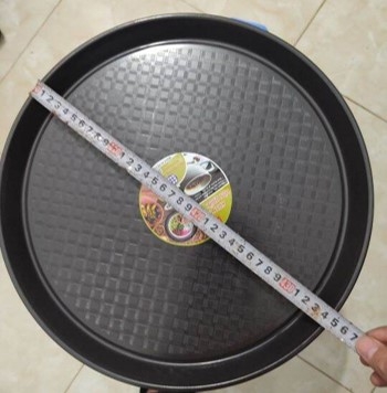 Khay tròn hàn quốc, khay tròn caro, khay nhựa chống trượt bê đồ K5655 Nhựa Việt Nhật Shop