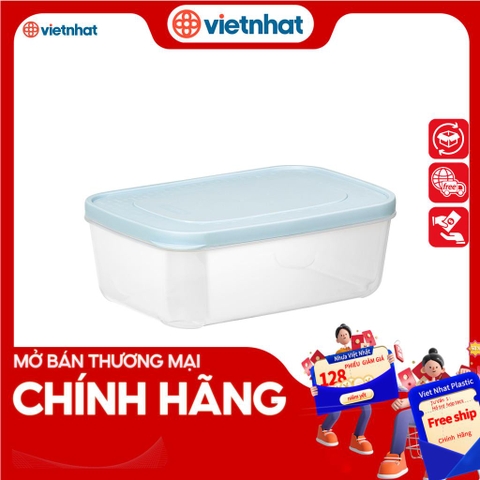 Hộp thực phẩm chữ nhật an toàn, kín khí Hokori - Nhựa Việt Nhật C6533-1 Nhựa Việt Nhật Premium