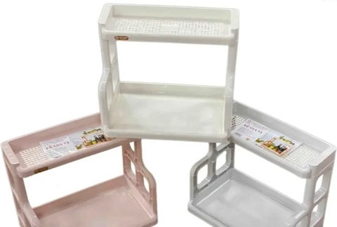 Kệ gia vị chữ H, kệ nhựa đựng gia vị 2 tầng, kệ gia vị K5566 Nhựa Việt Nhật Shop