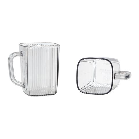 Cốc nhựa trong, cốc đánh răng, cốc vuông tăm có quai C6251 Nhựa Việt Nhật Shop