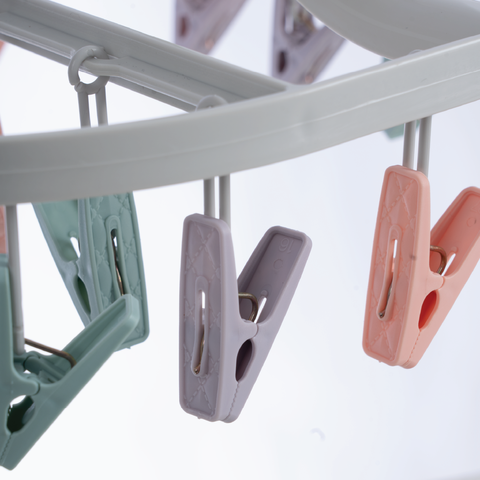 Kẹp, Mắc dù vuông đa sắc 24 kẹp 2799 , mắc áo siêu chắc Nhựa Việt Nhật shop