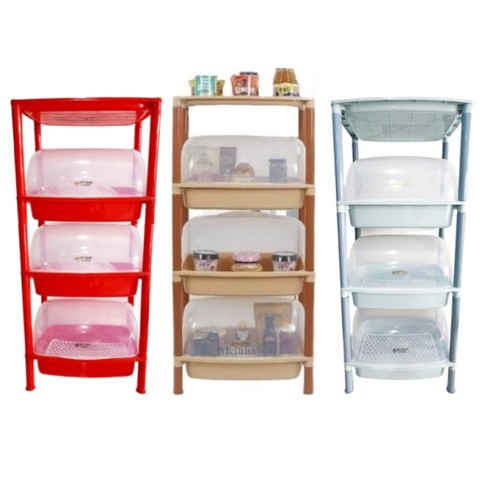 Kệ chén bát có nắp đậy kín, kệ nắp đa năng Việt Nhật K5552 Nhựa Việt Nhật shop