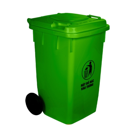 Thùng Rác Có Bánh Xe 5347 120L tiện lợi, ngăn mùi, nắp đậy kín Nhựa Việt Nhật Shop