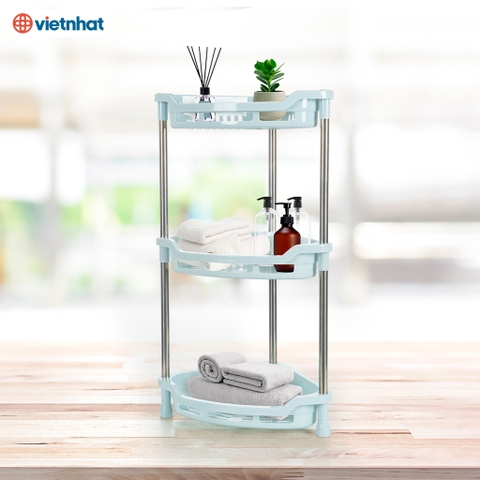 Kệ góc kệ tam giác inox 2T 3T tháo lắp cao cấp Hokori K5585 Nhựa Việt Nhật Shop
