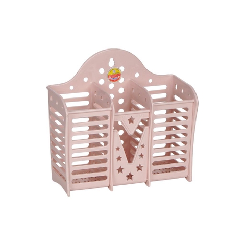 Hộp Đũa, Ống đũa 3 ngăn để Nhà Bếp màu sắc nhã nhặn, tiện lợi O2708 Nhựa Việt Nhật Shop