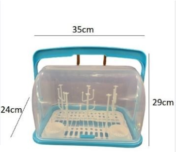 Khay úp bình sữa có nắp đậy tiện lợi, khay úp bình đa năng K1361-1 Nhựa Việt Nhật Shop