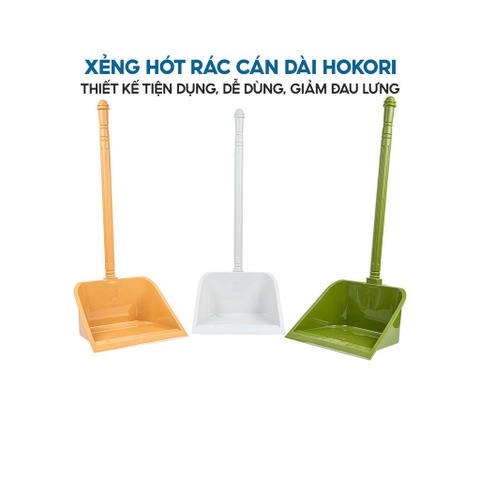 Xẻng cán dài tiện lợi, không cúi người Hokori X5829 Nhựa Việt Nhật Shop