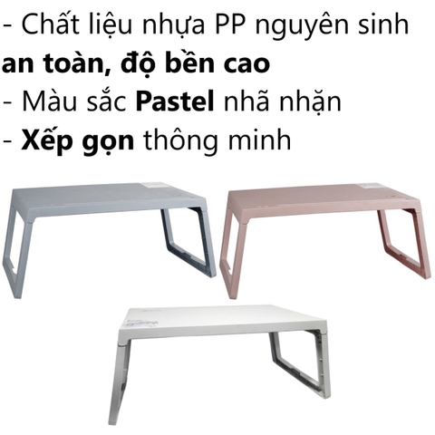 Bàn học sinh, sinh viên chữ nhật chân gấp 1833 Nhựa Việt Nhật Shop