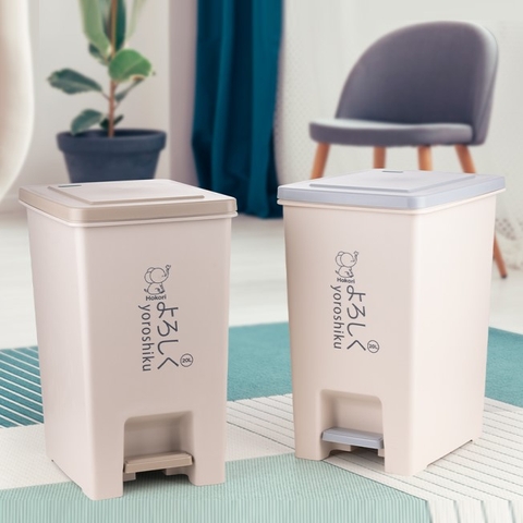 Thùng Rác vuông có Bật nắp đậy, Đựng Rác tiện lợi đủ size cao cấp Hokori 8061/8062/8063 Nhựa Việt Nhật Shop
