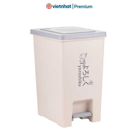 Thùng Rác vuông có Bật nắp đậy, Đựng Rác tiện lợi đủ size cao cấp Hokori 8061/8062/8063 Nhựa Việt Nhật Shop