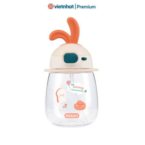 Bình tập uống cho bé hình tai thỏ cao cấp Hokori B0083 Nhựa Việt Nhật Premium