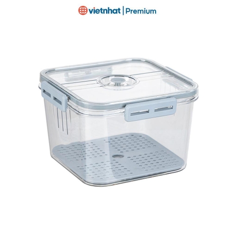 Hộp đựng thực phẩm vuông bộ 3 có nắp đậy kín cao cấp Hokori H6559 Nhựa Việt Nhật Premium