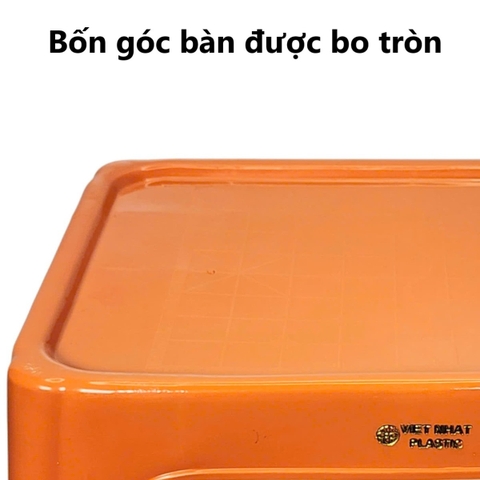 Bàn trà chanh vỉa hè đa sắc màu 1819 Nhựa Việt Nhật Shop