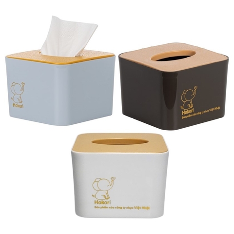 Hộp đựng giấy vuông 2738 - Đựng giấy ăn, giấy vệ sinh Nhựa Việt Nhật Shop
