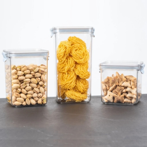 Hộp đựng thực phẩm đồ khô, có nắp cài kín cao cấp Hokori HKH 6590/6591/6592 Nhựa Việt Nhật Shop